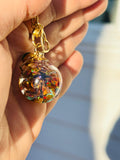 Summertime Tropical Fairy Orb – 20mm Handcrafted Glass Pendant for Joy, Abundance, and Vibrant Energy