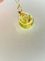 Citrine Fairy Orb – 18mm Handcrafted Glass Pendant for Confidence, Joy, and Abundance by Moneca Melnick