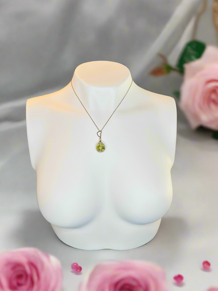 Citrine Fairy Orb – 18mm Handcrafted Glass Pendant for Confidence, Joy, and Abundance by Moneca Melnick
