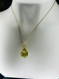 Citrine Fairy Orb – 18mm Handcrafted Glass Pendant for Confidence, Joy, and Abundance by Moneca Melnick