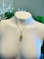 Citrine Fairy Orb – 18mm Handcrafted Glass Pendant for Confidence, Joy, and Abundance by Moneca Melnick