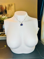 Pansy Amethyst Fairy Orb – 18mm Handcrafted Glass Pendant for Intuition and Calm by Moneca Melnick