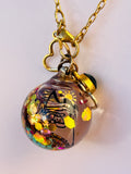 Summertime Tropical Fairy Orb – 20mm Handcrafted Glass Pendant for Joy, Abundance, and Vibrant Energy