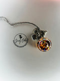 Trick or Treat Fairy Orb – Extra Large 20mm Handcrafted Glass Pendant for Magic, Playfulness, and Celebration