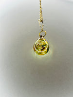 Citrine Fairy Orb – 18mm Handcrafted Glass Pendant for Confidence, Joy, and Abundance by Moneca Melnick