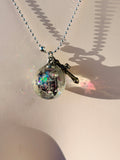 Shroud of Turin Inspired Fairy Orb – 18mm Handcrafted Glass Pendant for Resurrection, Divine Trinity, and Eternal Light
