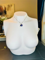 Pansy Amethyst Fairy Orb – 18mm Handcrafted Glass Pendant for Intuition and Calm by Moneca Melnick