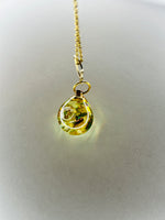 Citrine Fairy Orb – 18mm Handcrafted Glass Pendant for Confidence, Joy, and Abundance by Moneca Melnick