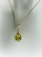 Citrine Fairy Orb – 18mm Handcrafted Glass Pendant for Confidence, Joy, and Abundance by Moneca Melnick