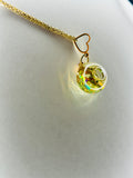 Citrine Fairy Orb – 18mm Handcrafted Glass Pendant for Confidence, Joy, and Abundance by Moneca Melnick