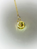 Citrine Fairy Orb – 18mm Handcrafted Glass Pendant for Confidence, Joy, and Abundance by Moneca Melnick