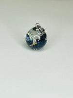 Blue Goldstone Summer Solstice Fairy Orb Pendant