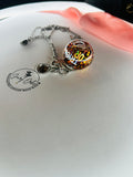 Trick or Treat Fairy Orb – Extra Large 20mm Handcrafted Glass Pendant for Magic, Playfulness, and Celebration