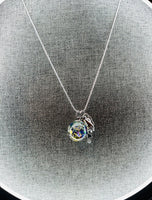 18mm Picasso Glass Fairy Orb Necklace